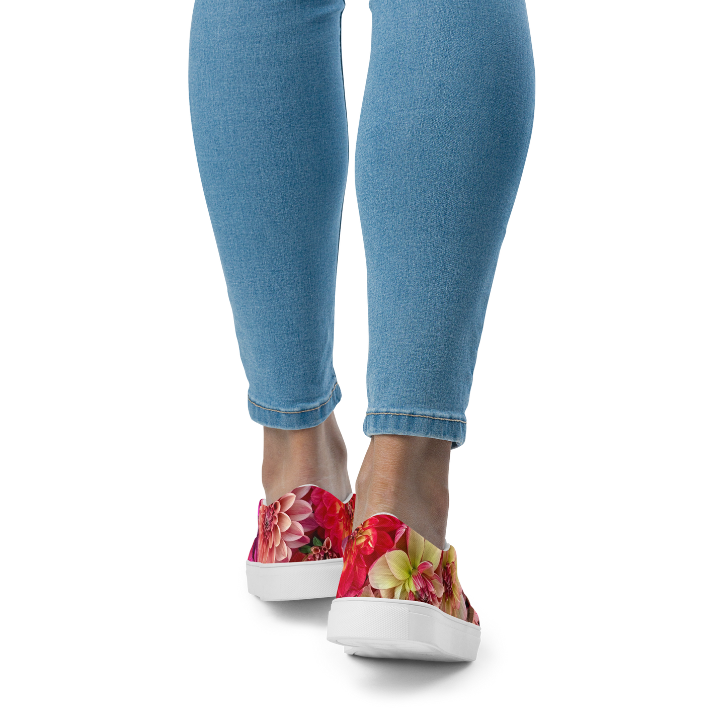 Floral Fusion Ladies Dahlia Canvas Shoes