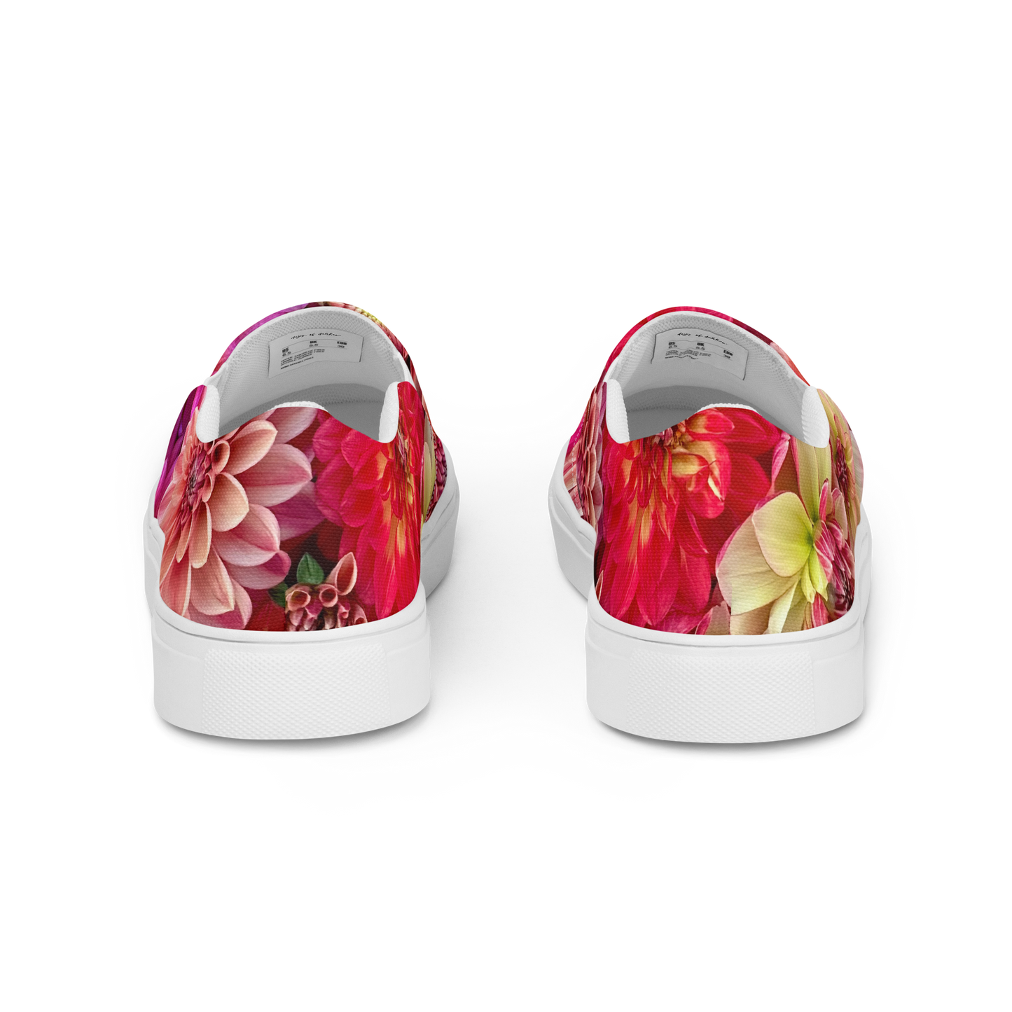 Floral Fusion Ladies Dahlia Canvas Shoes