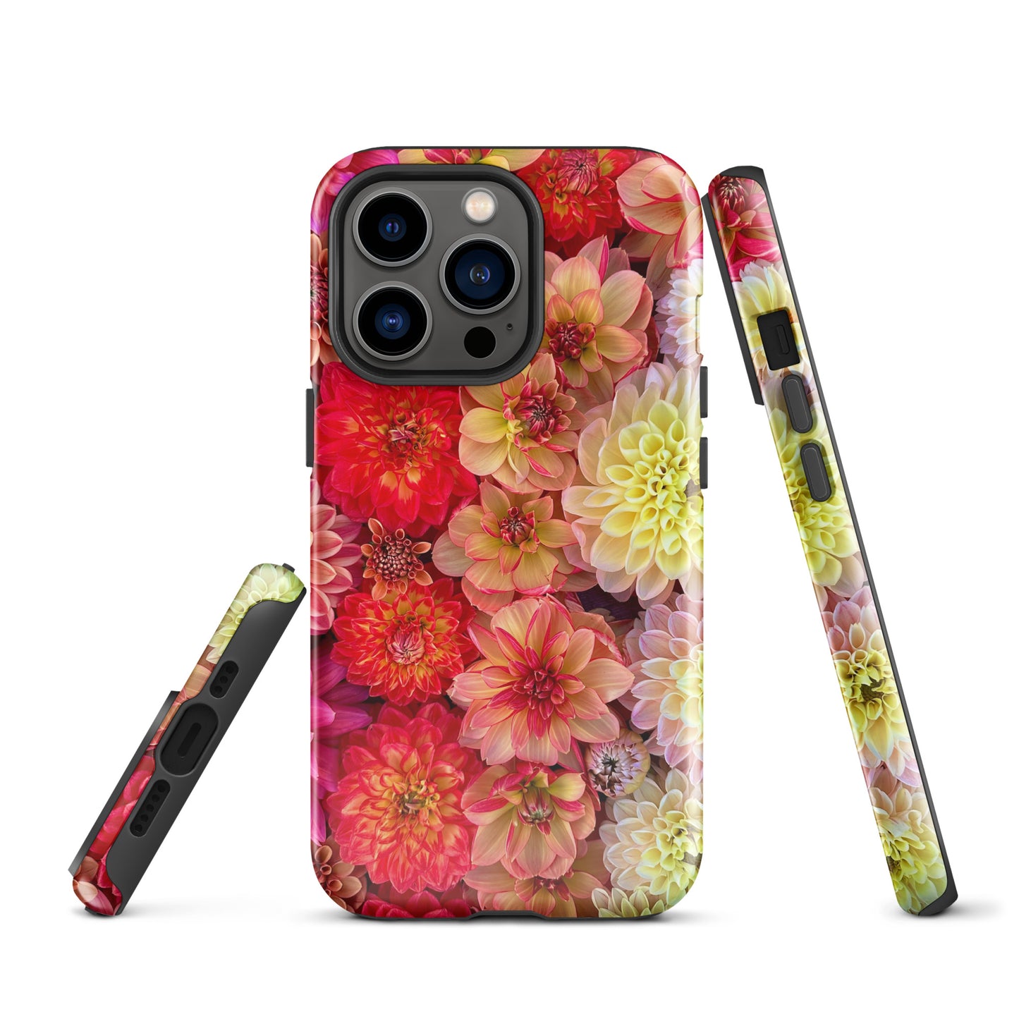 Tough & Blooming Dahlia iPhone Case