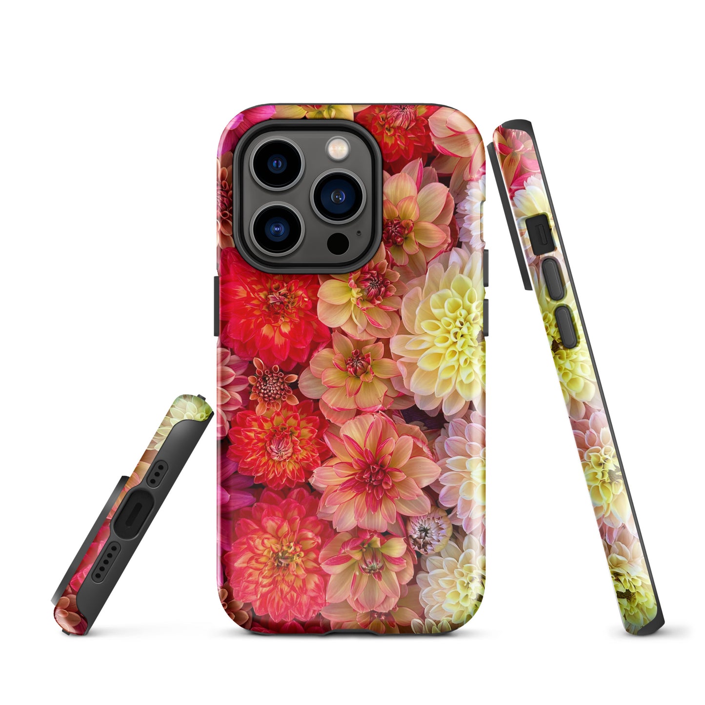 Tough & Blooming Dahlia iPhone Case