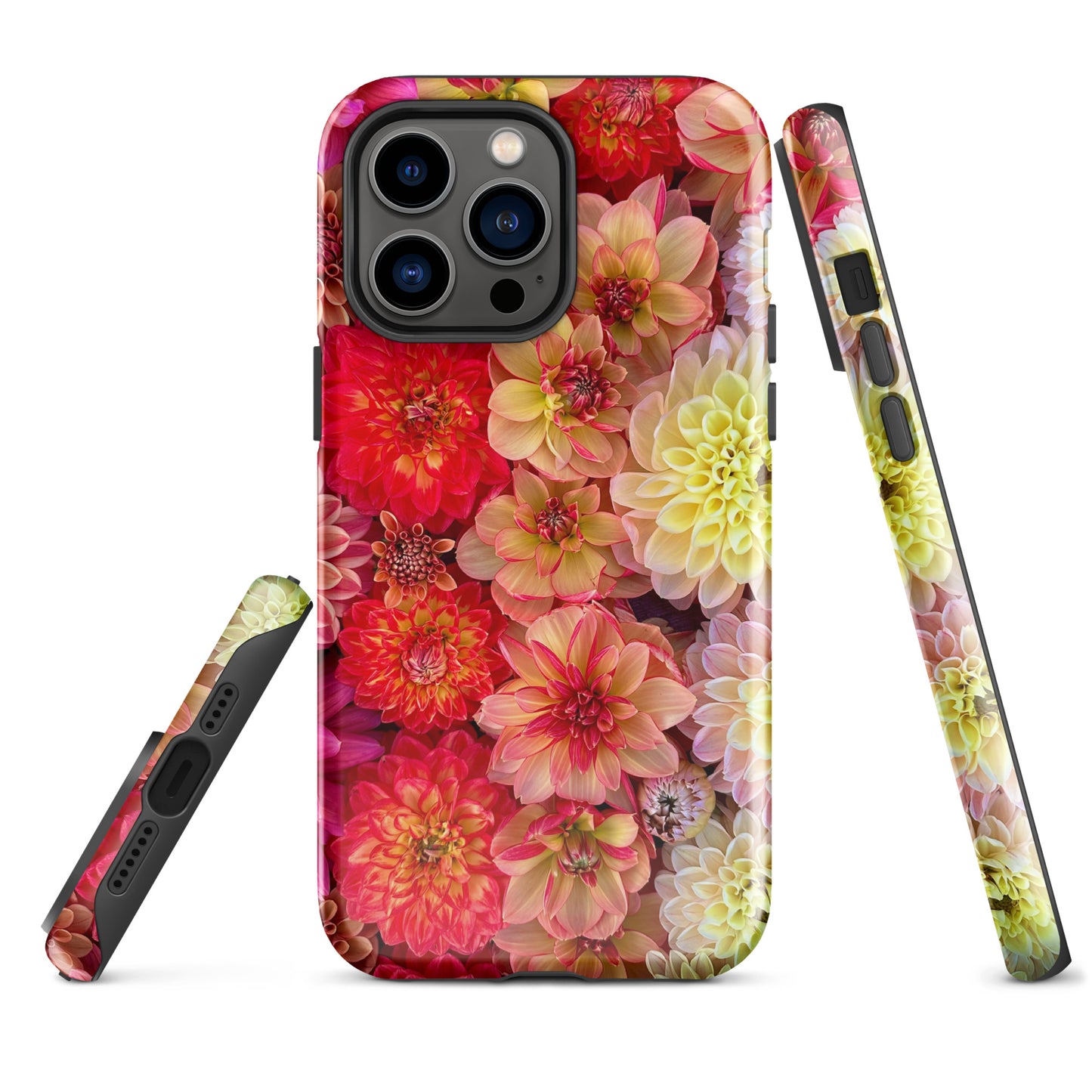 Tough & Blooming Dahlia iPhone Case