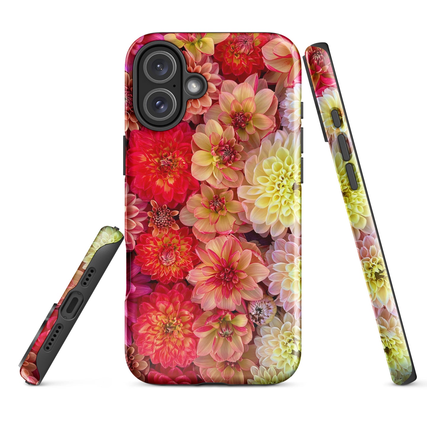 Tough & Blooming Dahlia iPhone Case