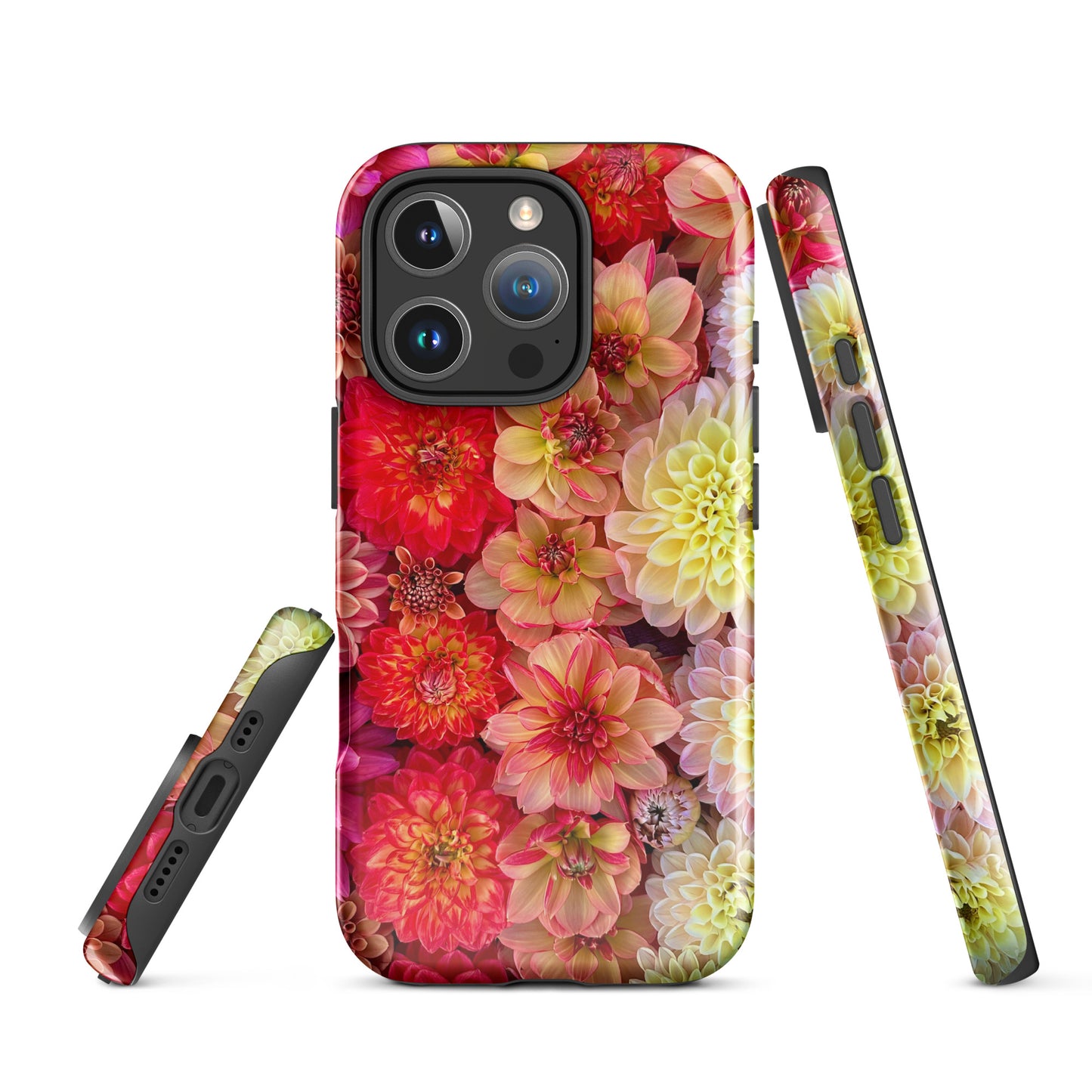 Tough & Blooming Dahlia iPhone Case