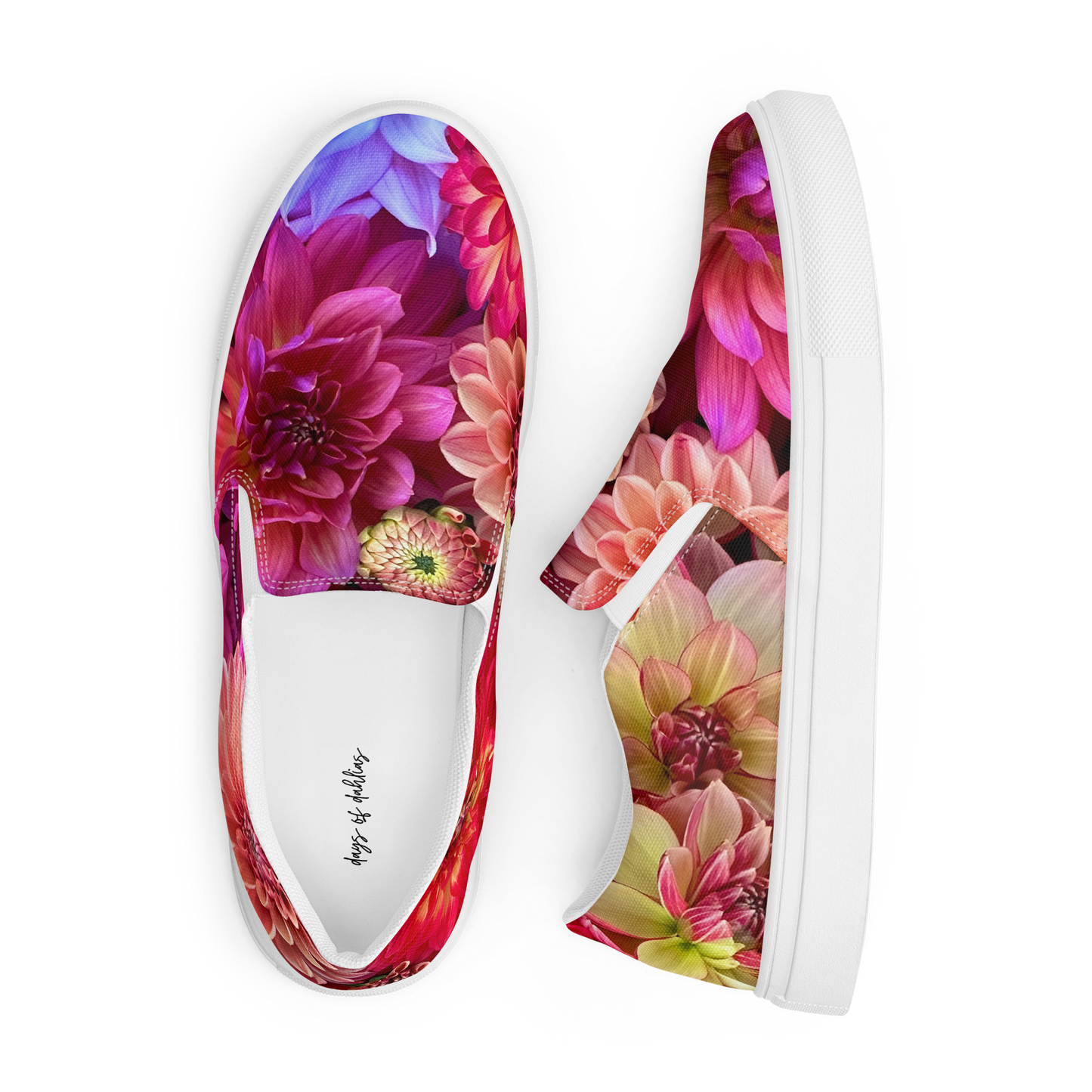 Floral Fusion Ladies Dahlia Canvas Shoes