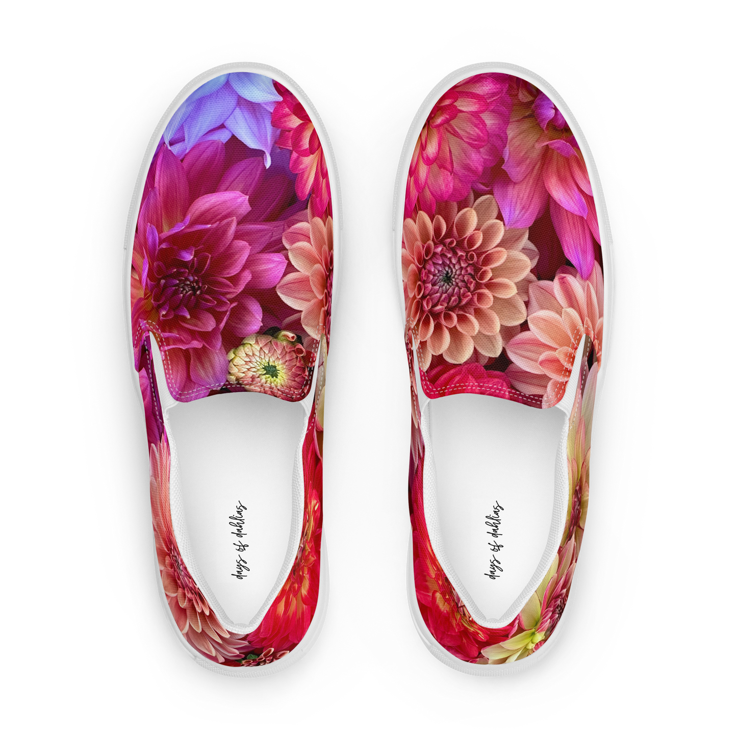 Floral Fusion Ladies Dahlia Canvas Shoes