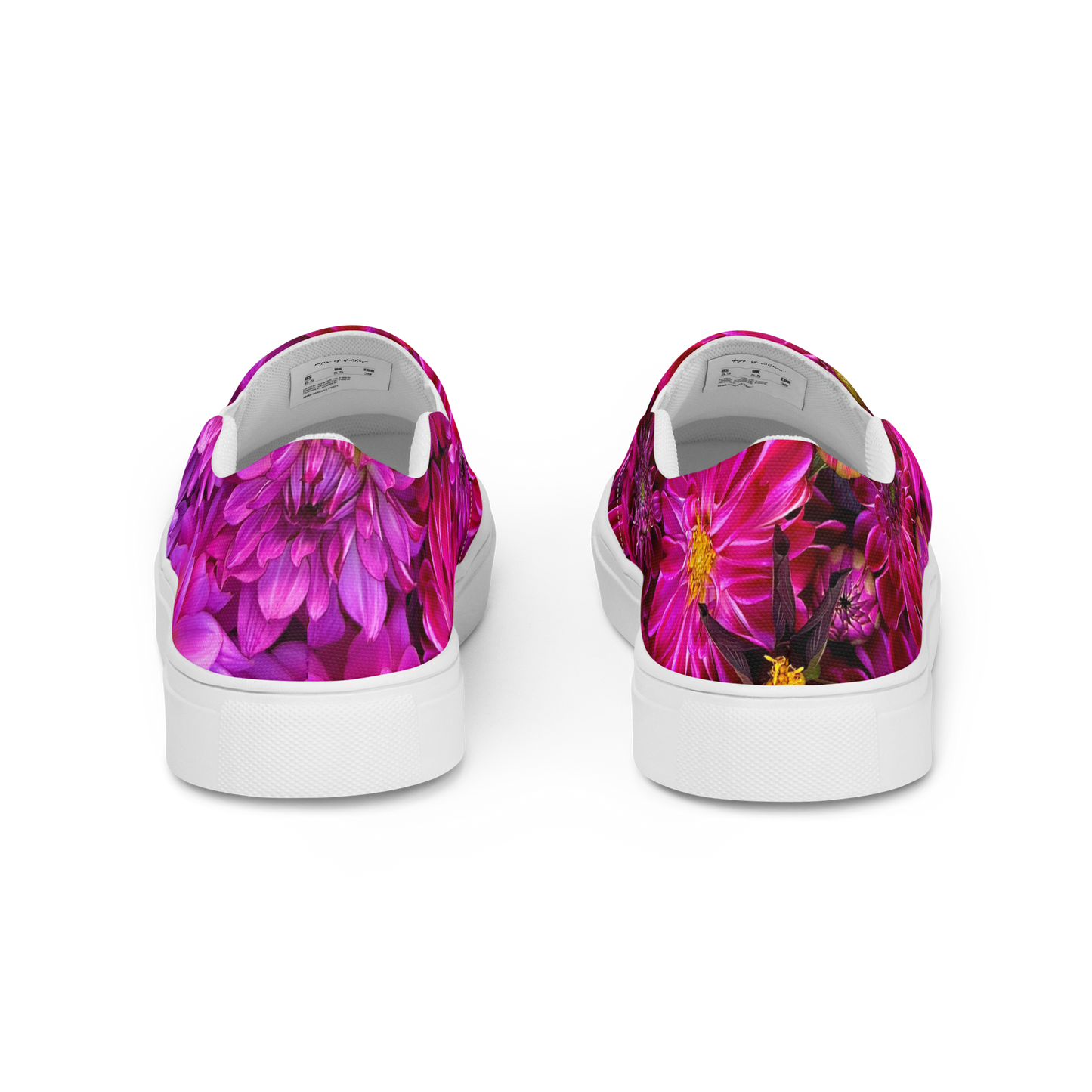 Petal Perfect Purple Dahlia Ladies Canvas Shoes