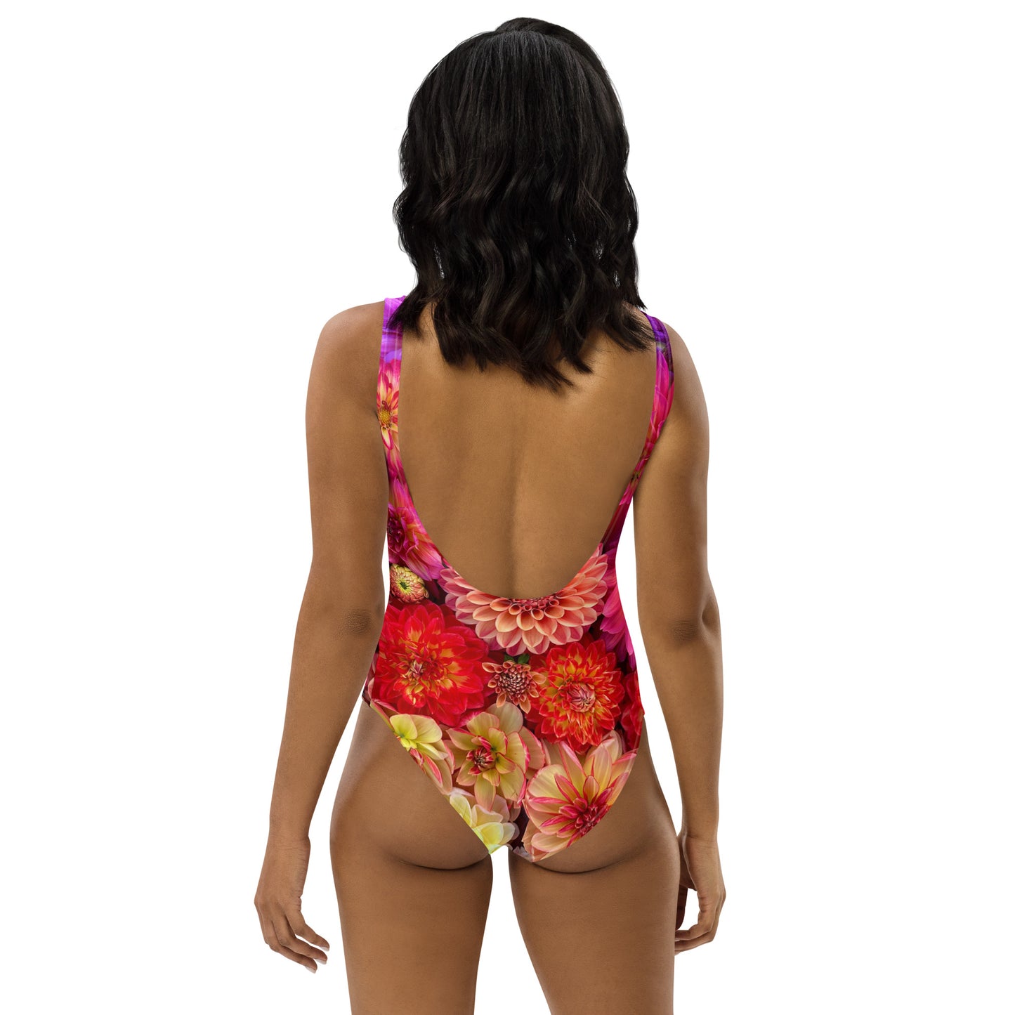 Colorful Dahlia One-Piece Swimsuit