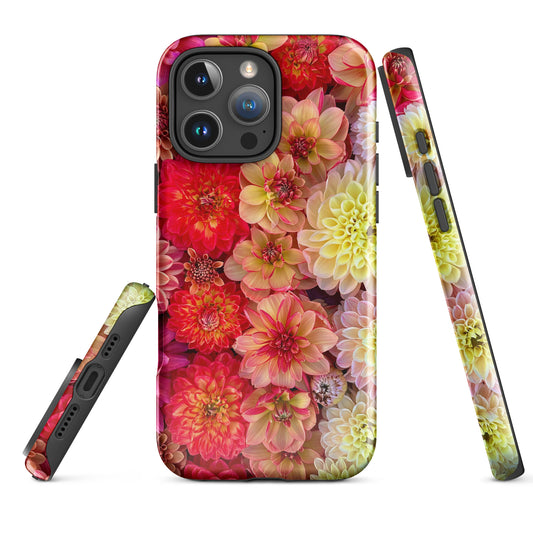 Tough & Blooming Dahlia iPhone Case