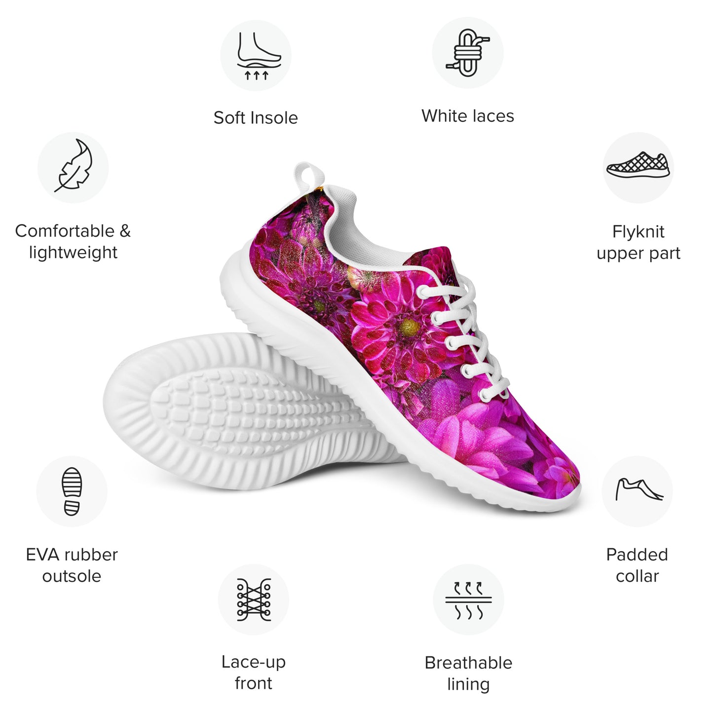 Purple Dahlia Women’s Athletic Light Weight Shoes