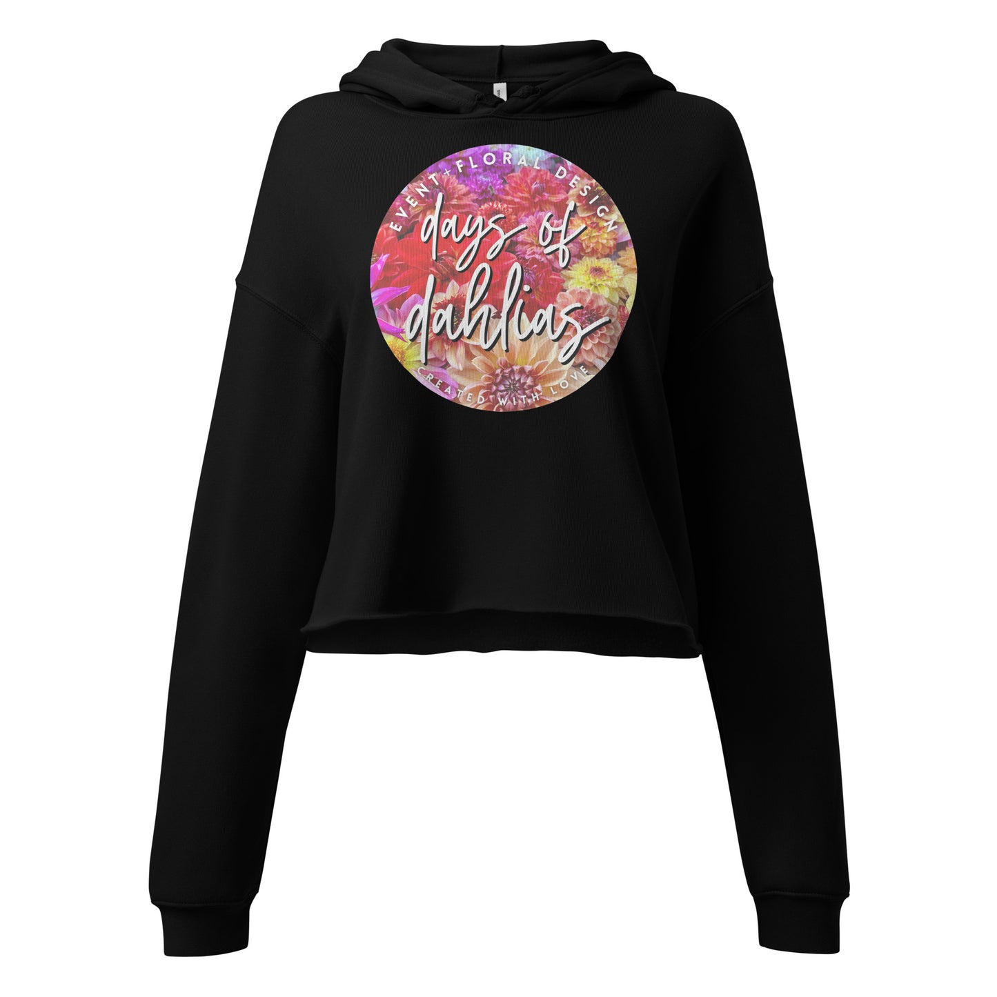 Days of Dahlias Crop Hoodie