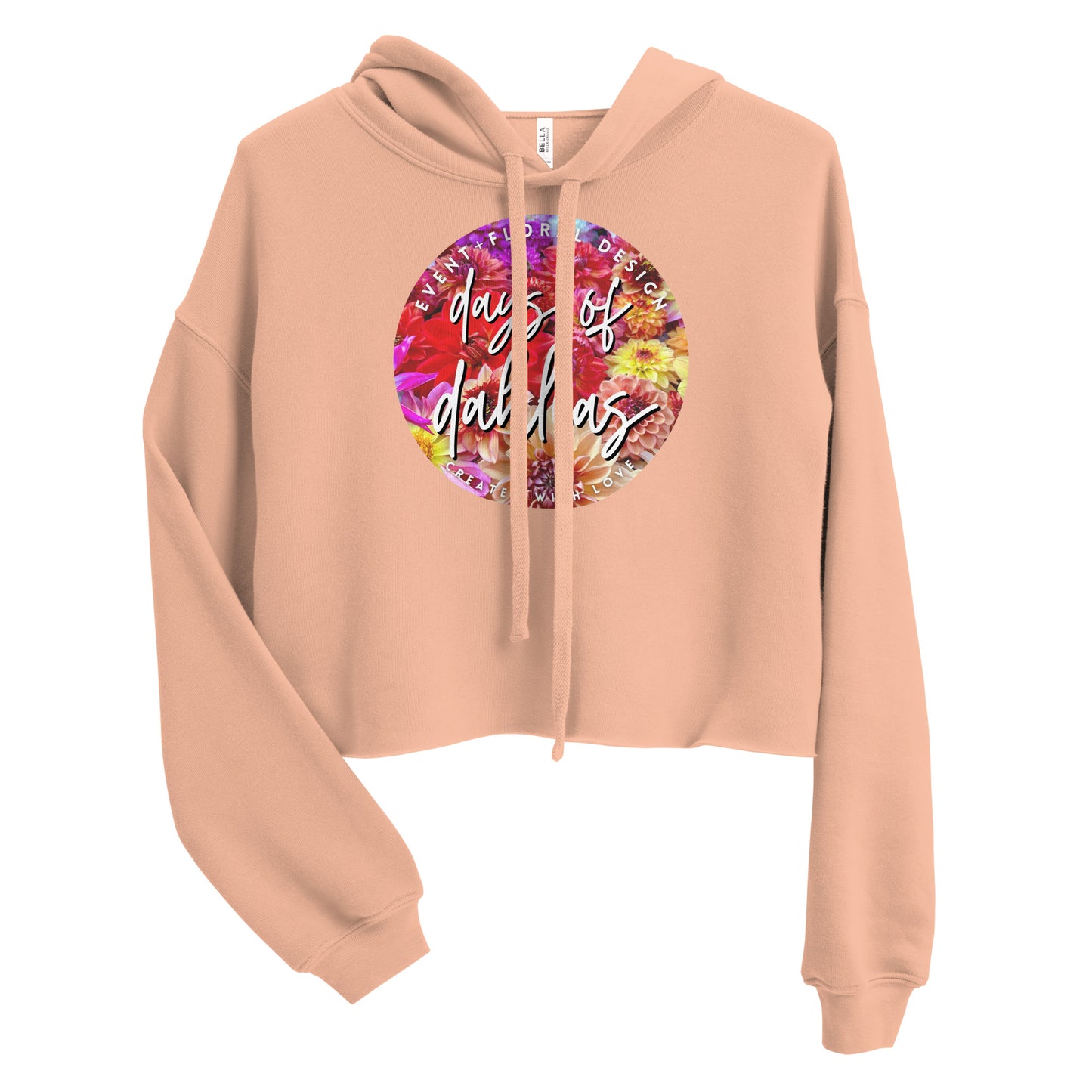 Days of Dahlias Crop Hoodie