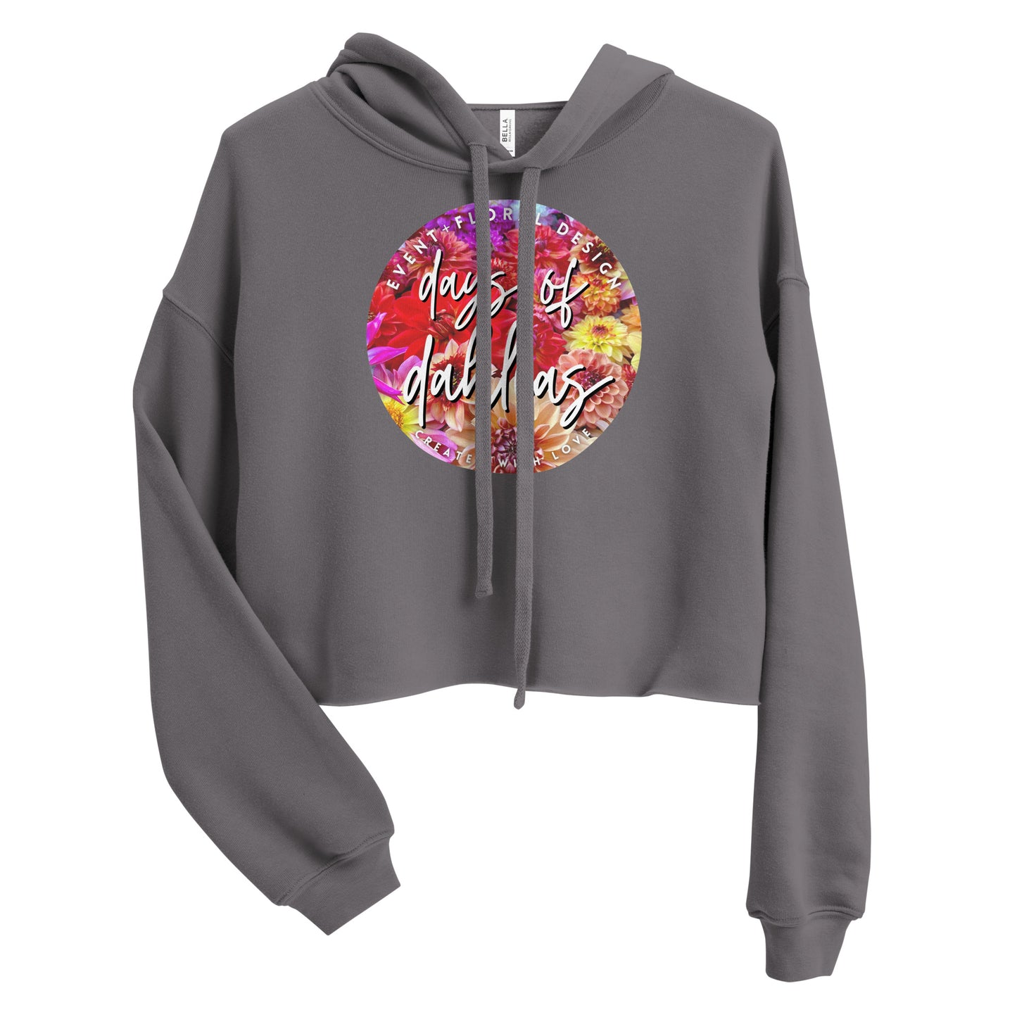 Days of Dahlias Crop Hoodie