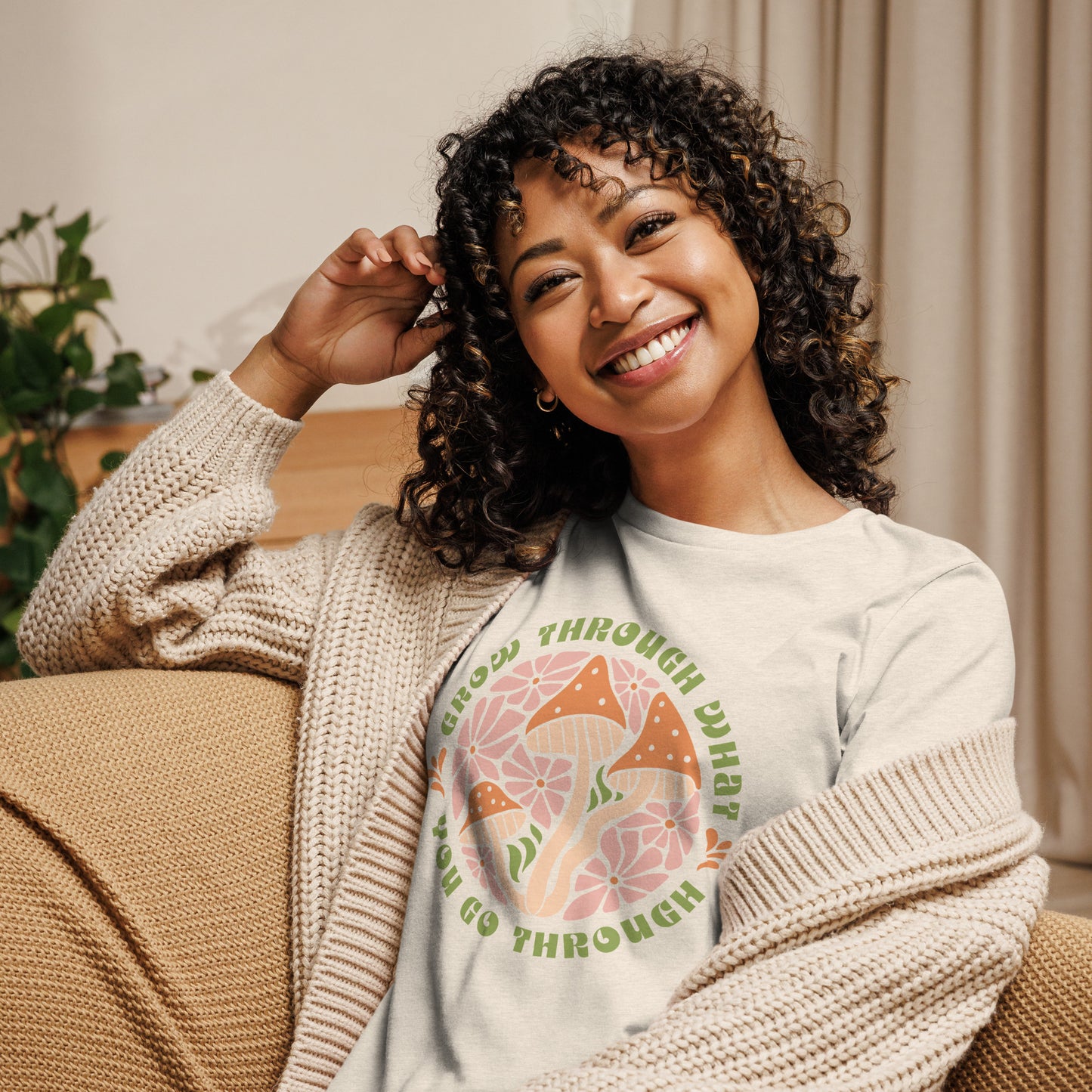 Grow Through What You Go Through Ladies Relaxed T-Shirt