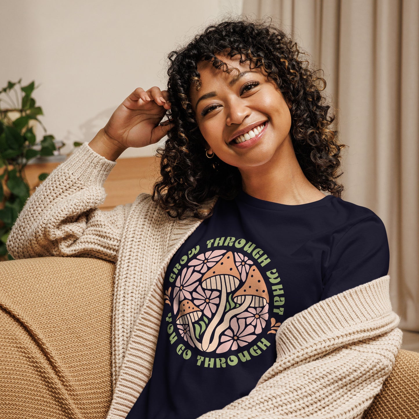 Grow Through What You Go Through Ladies Relaxed T-Shirt