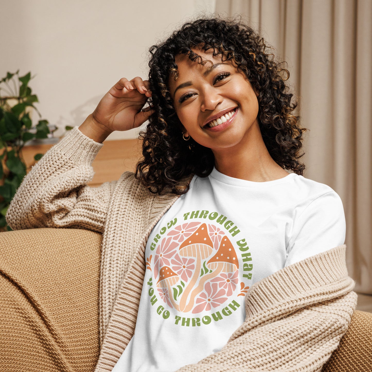 Grow Through What You Go Through Ladies Relaxed T-Shirt