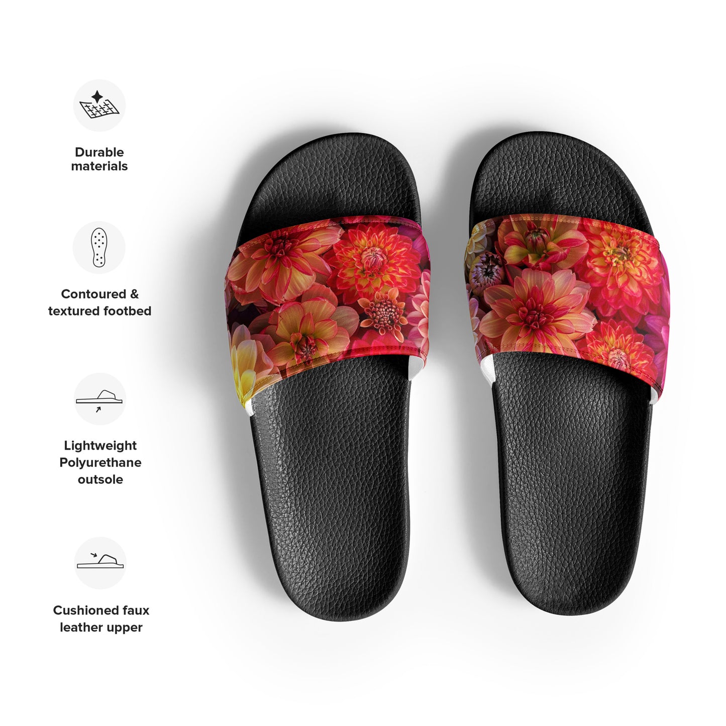 Sun & Petals Ladies Dahlia Slides